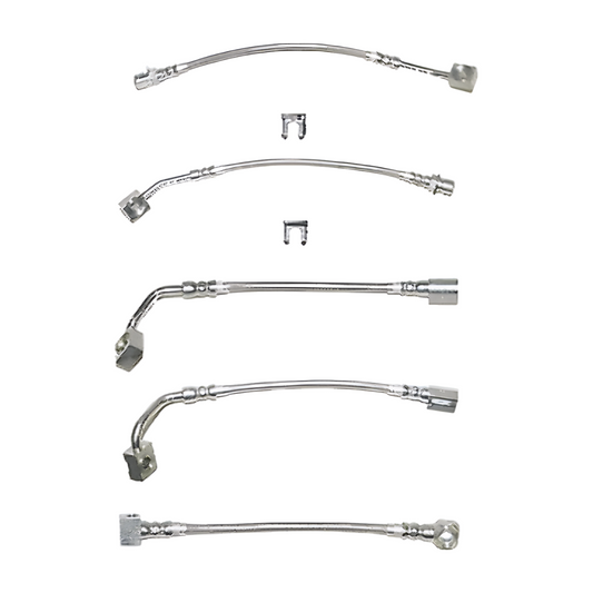 1994-95 Ford Mustang GT Brake Hose Kit AWABS Stainless - HSK0006SS