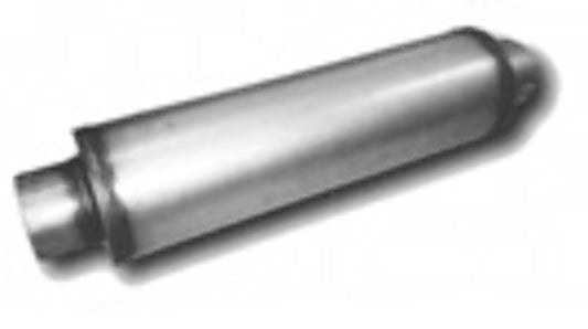 Round Muffler; 4" Body 2.25" Inlet 2.25" Outlet 14" Length 20" Overall-JXS0445