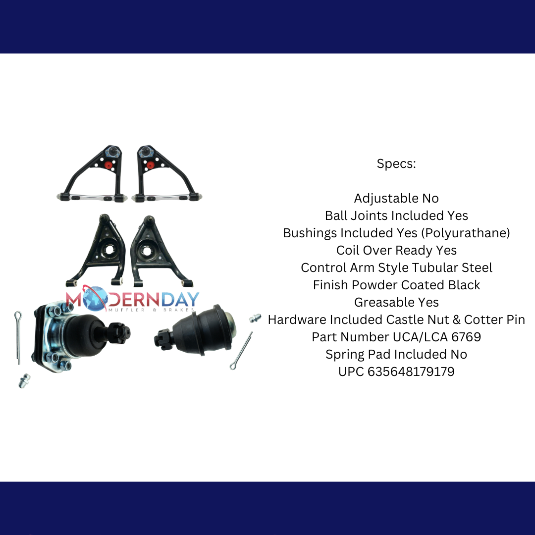 Fits 1967-1969 Camaro/Firebird Upper & Lower Tubular Control Arms UCALCA6769 - Control Arms and Parts Car Part People