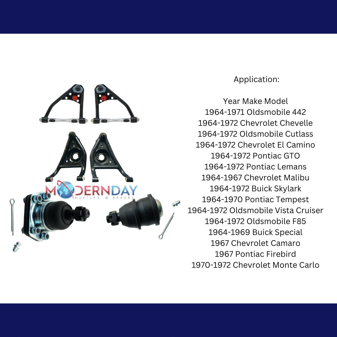 Fits 1967-1969 Camaro/Firebird Upper & Lower Tubular Control Arms UCALCA6769 - Control Arms and Parts Car Part People