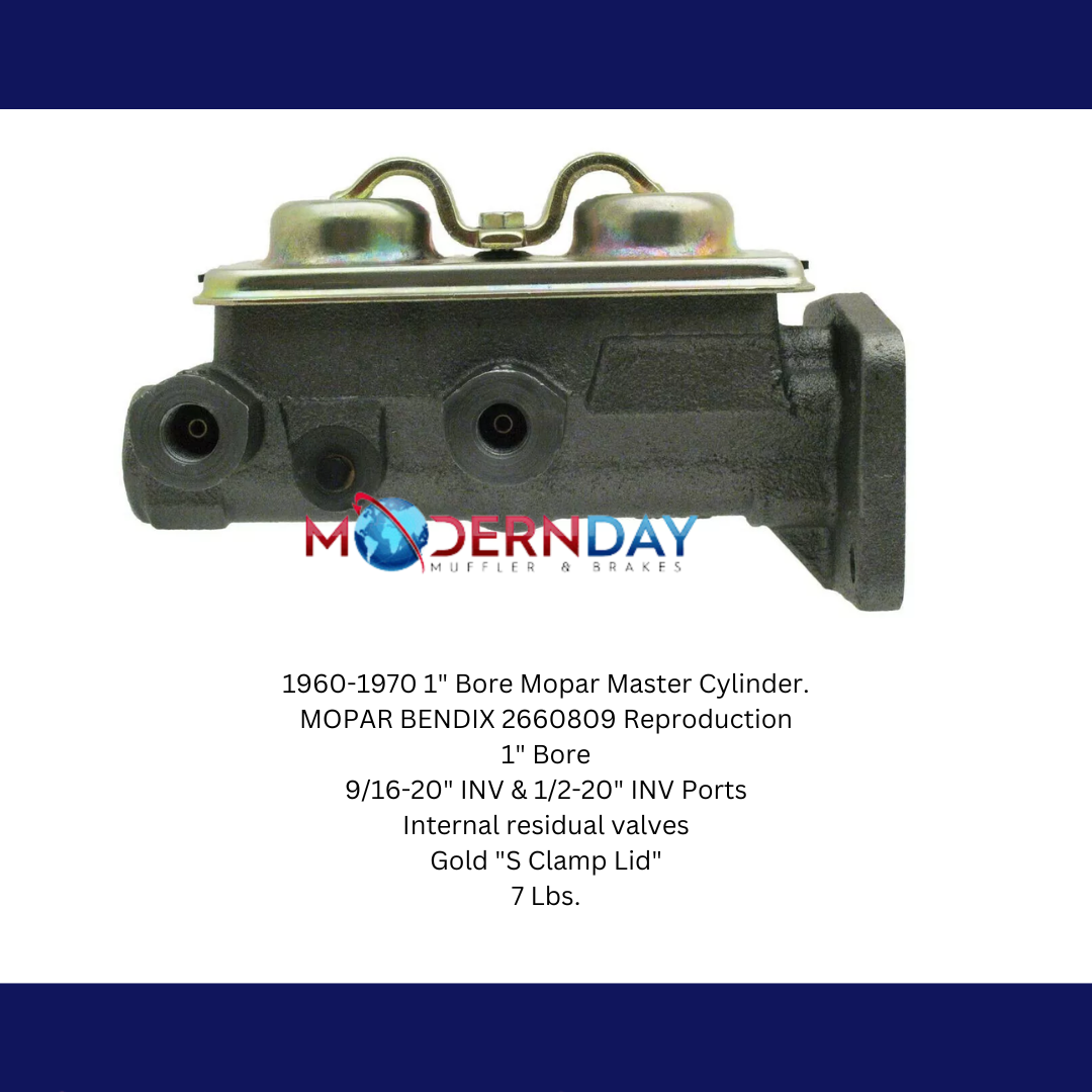 Fits 1960-1970 1" Bore Mopar Master Cylinder MC1323 - Master Cylinders and Parts Car Part People