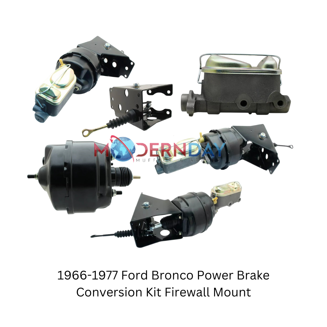 Fits 1966-1977 Ford Bronco Power Brake Conversion Kit Firewall Mount PBUFT12504A - Brake Kits Car Part People