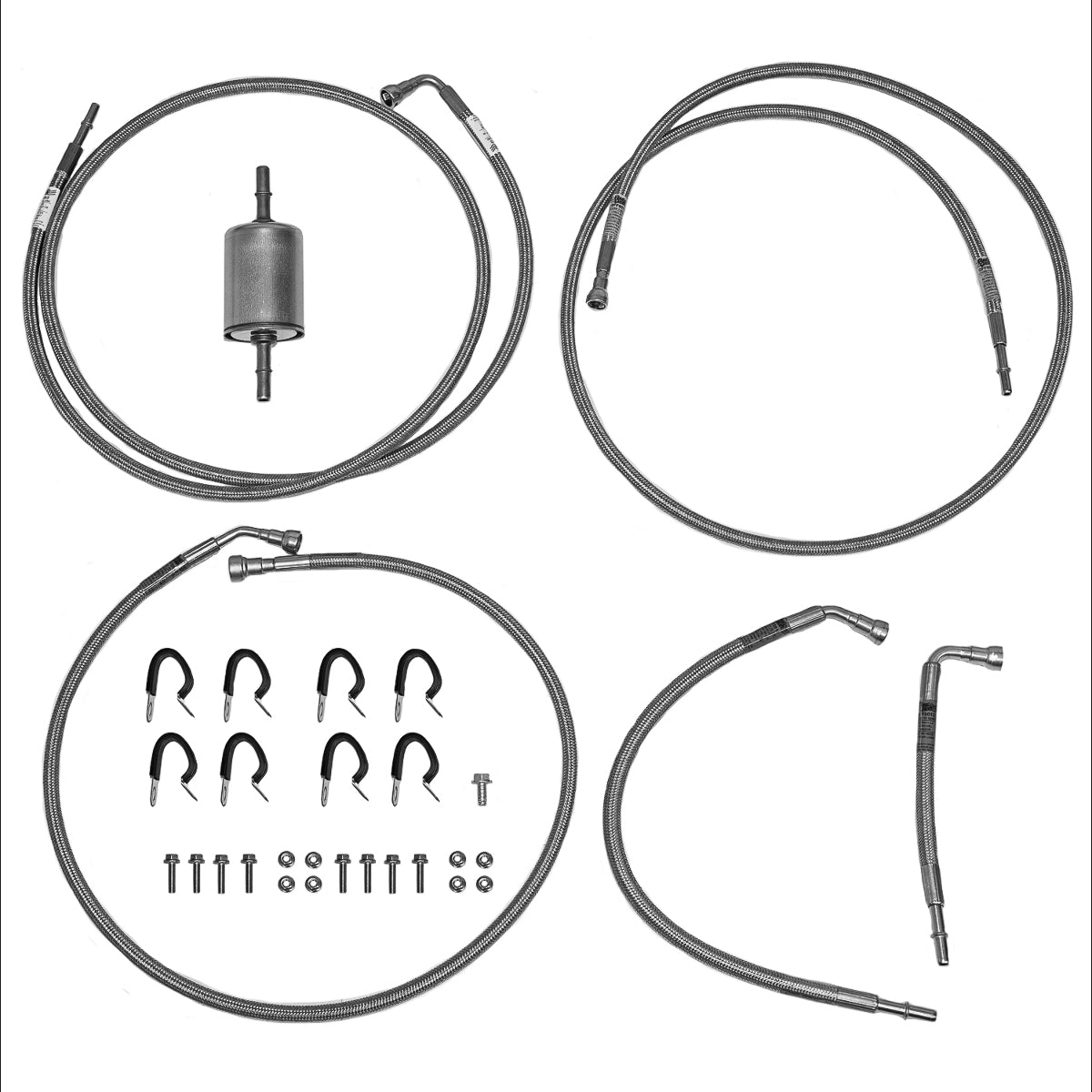 2004-06 Chevy Suburban 1500 Quick Fix Fuel Line w/ Flex Fuel/Filter - QFF0013SS-CP