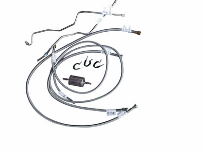 For GMC K1500 1988-95 Complete Quick Fix Fuel Line RegCab/Long Bed-QFF0014SS-CP - Quick Fix Fuel Lines Car Part People