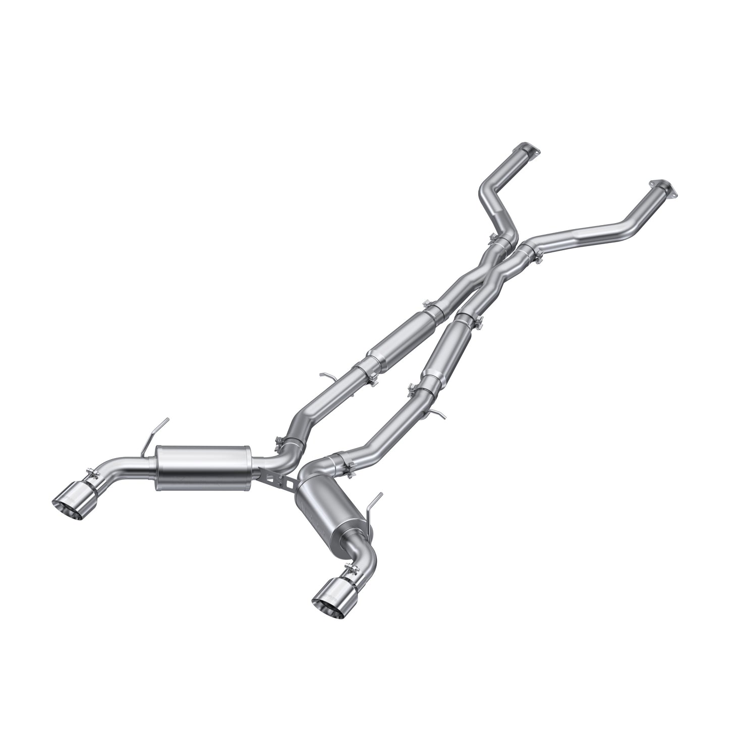 Fits 2016-2024 INFINITI Q50 3" Cat Back, Dual Rear, T304 - S4405304 - Cat Back Exhaust Car Part People