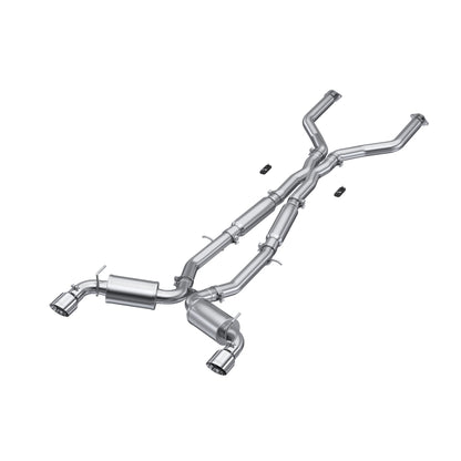 Fits 2017-2022 INFINITI Q60 3" Cat Back, Dual Rear, T304 - S4406304 - Cat Back Exhaust Car Part People