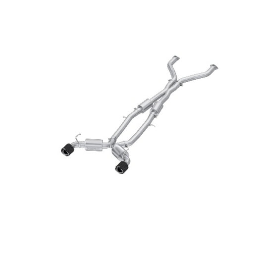 Fits 2023-2024 Nissan Z 3" Cat Back, Dual Rear, T304 CF - S44083CF - Cat Back Exhaust Car Part People