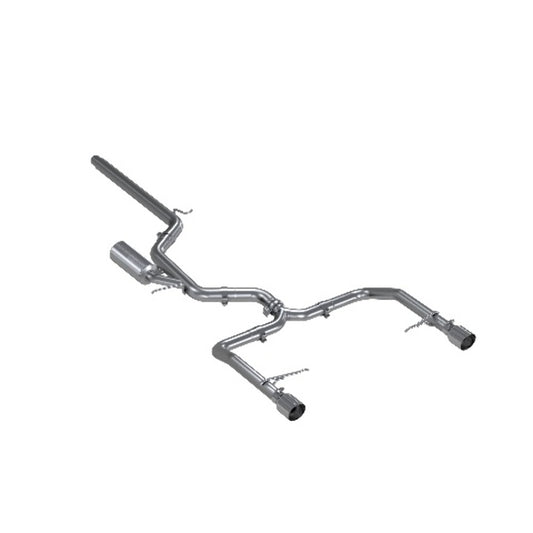 Fits 2019-2021 Volkswagen Jetta 3" Cat Back, Dual Split Rear, T304 - S4608304 - Cat Back Exhaust Car Part People