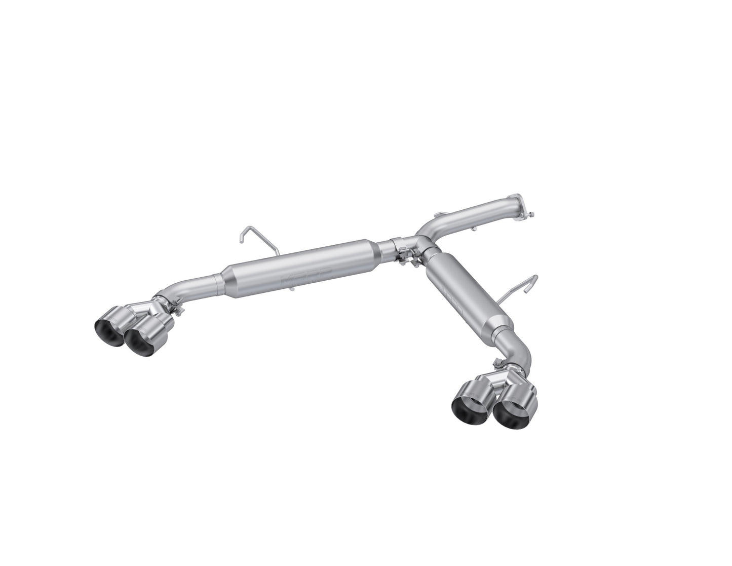 Fits 2022-2024 Kia Forte 3in. Axle-Back; Dual Split Quad Rear Exit; AL - S4711AL - Axle Back Exhaust Car Part People