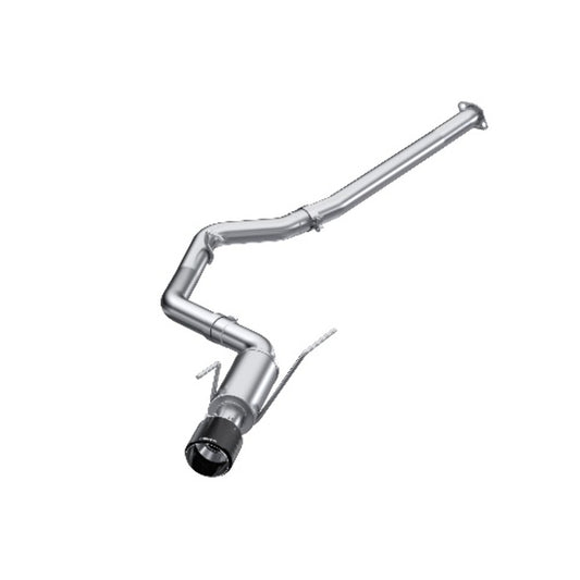 Fits 2015-21 Subaru WRX 3" Cat Back, Single Rear Exit, T304 w/ CF Tips-S48033CF - Cat Back Exhaust Car Part People