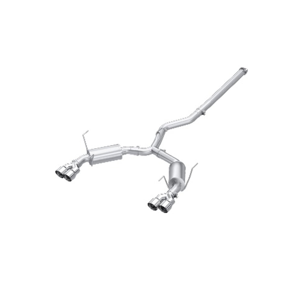 Fits 22-24 Subaru WRX 3" Cat Back Dual Split Rear w/Tips Street Version-S4807304 - Cat Back Exhaust Car Part People