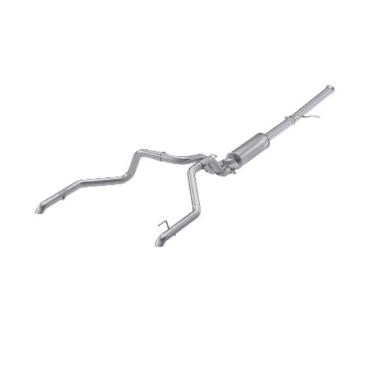 Fits 2022-23 Silverado 1500 3" Cat Back 2.5" Dual Split Rear Turn Down-S5006304 - Cat Back Exhaust Car Part People