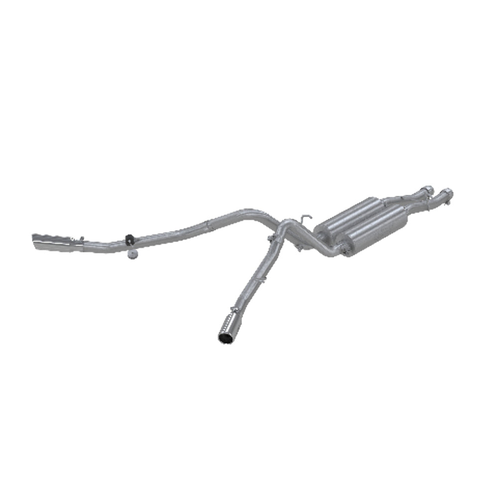 Fits 05 Chevrolet Silverado 1500 HD 2 1/2 Cat Back Dual Split Side T409-S5008409 - Cat Back Exhaust Car Part People