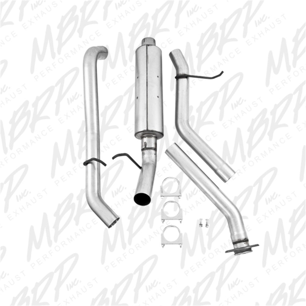 Fits 2003 Chevrolet Silverado 1500 3in. Cat Back; Single Side; AL - S5014P - Cat Back Exhaust Car Part People