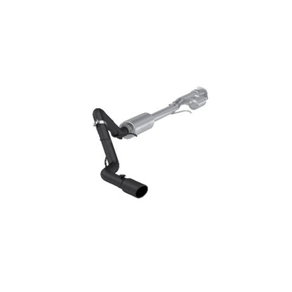 Fits 2019-2024 Chevrolet Silverado 1500 3in. Cat Back; Single Side; BLK-S5019BLK - Cat Back Exhaust Car Part People