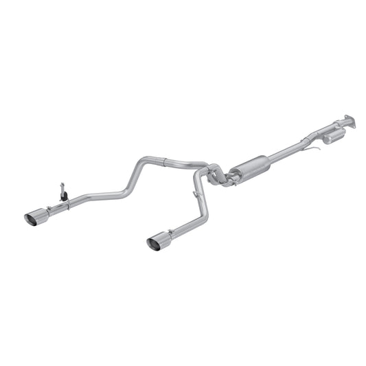 Fits 2019-24 Chevrolet Silverado 1500 3" Cat Back; 2.5" Dual Rear; T304-S5021304 - Cat Back Exhaust Car Part People