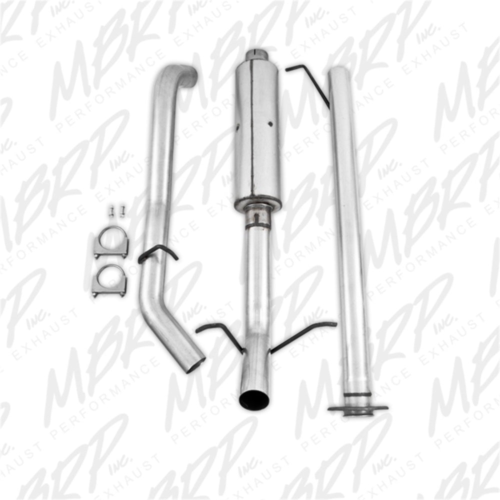 Fits 2008 Chevrolet Silverado 1500 3in. Cat Back; Single Side; AL - S5036P - Cat Back Exhaust Car Part People