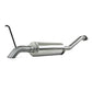 Fits 07-08 Chevrolet Colorado 2 1/2" Cat Back; Before Axle Turn Down; AL-S5052AL - Cat Back Exhaust Car Part People