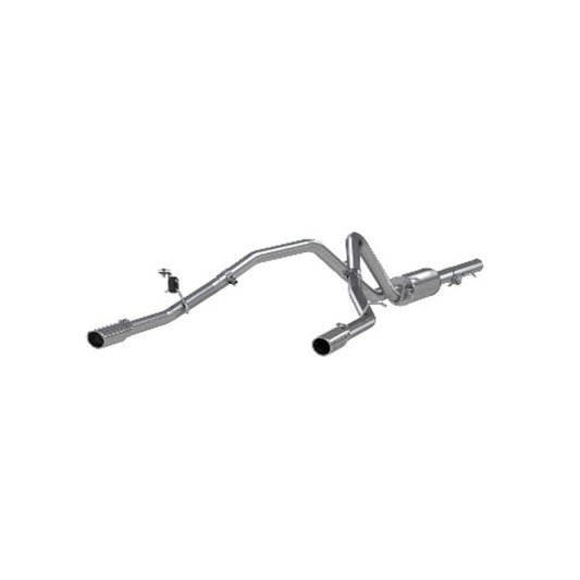 Fits 09-13 Chevrolet Silverado 1500 2 1/2" Cat Back; Dual Split Rear; AL-S5058AL - Cat Back Exhaust Car Part People