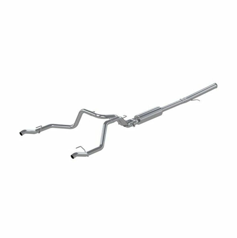 Fits 2019-2023 Chevrolet Silverado 1500 2.5" Cat Back Dual Rear Exhaust-S5065AL - Cat Back Exhaust Car Part People