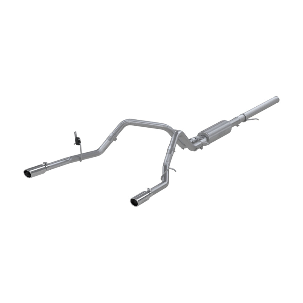 Fits 15-18 Chevrolet Silverado 1500 3" Cat Back; Dual Split Rear; T409-S5084409 - Cat Back Exhaust Car Part People