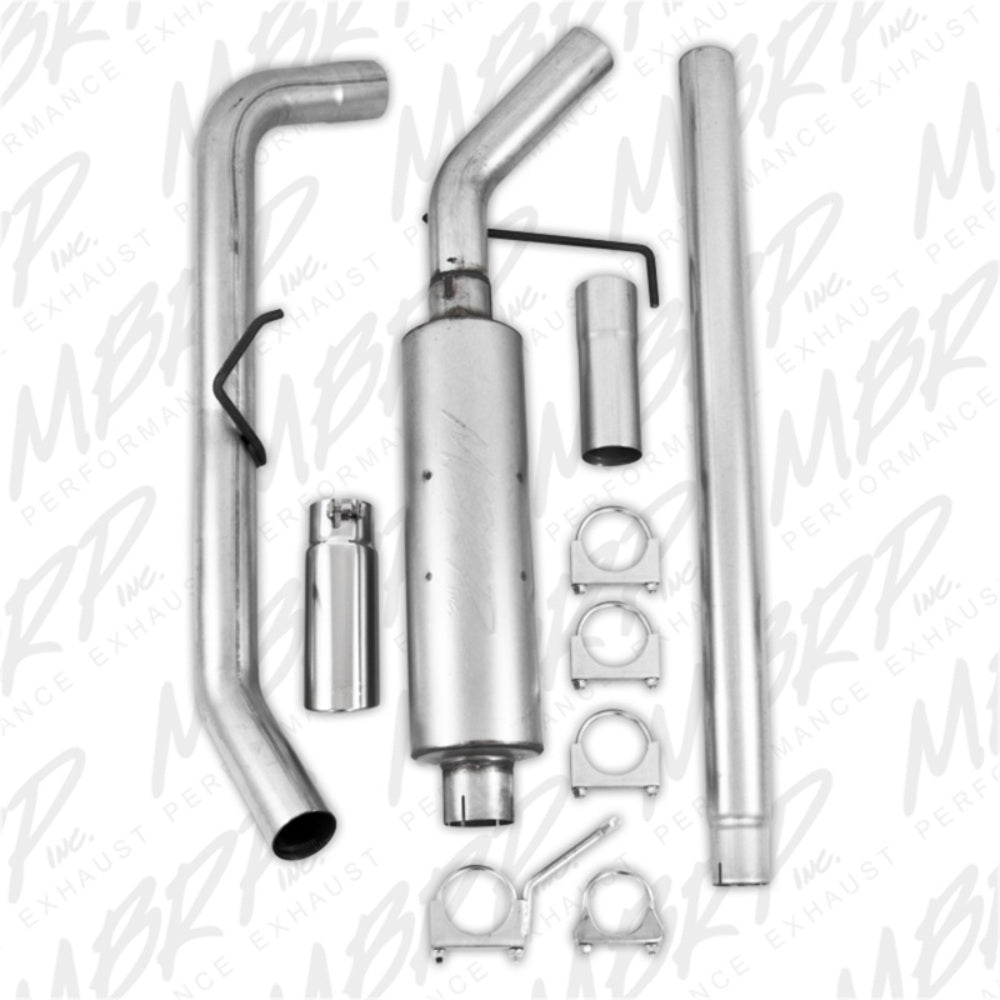 Fits 2004-2008 Ford F-150 3in. Cat Back; Single Side; AL - S5200AL - Cat Back Exhaust Car Part People