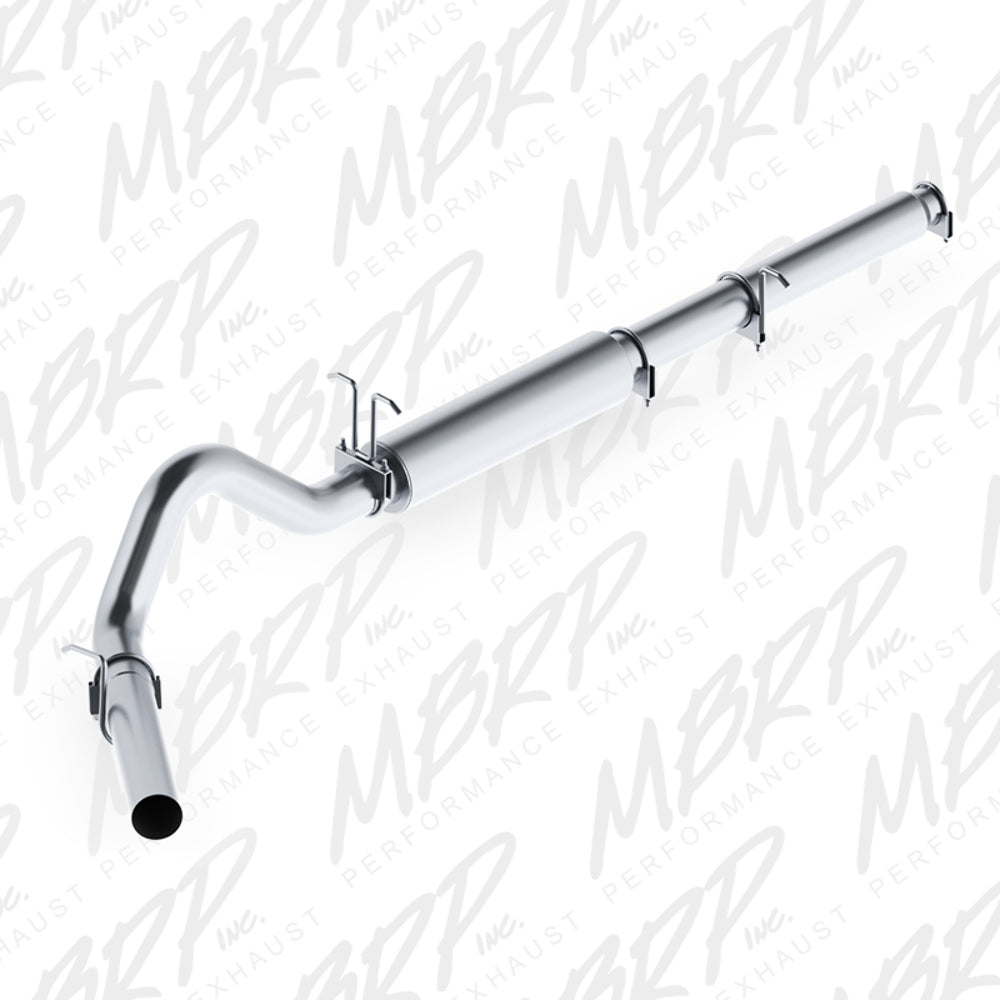 Fits 1999-2004 Ford F-350 Super Duty 4in. Cat Back; Single Side; AL - S5206P - Cat Back Exhaust Car Part People