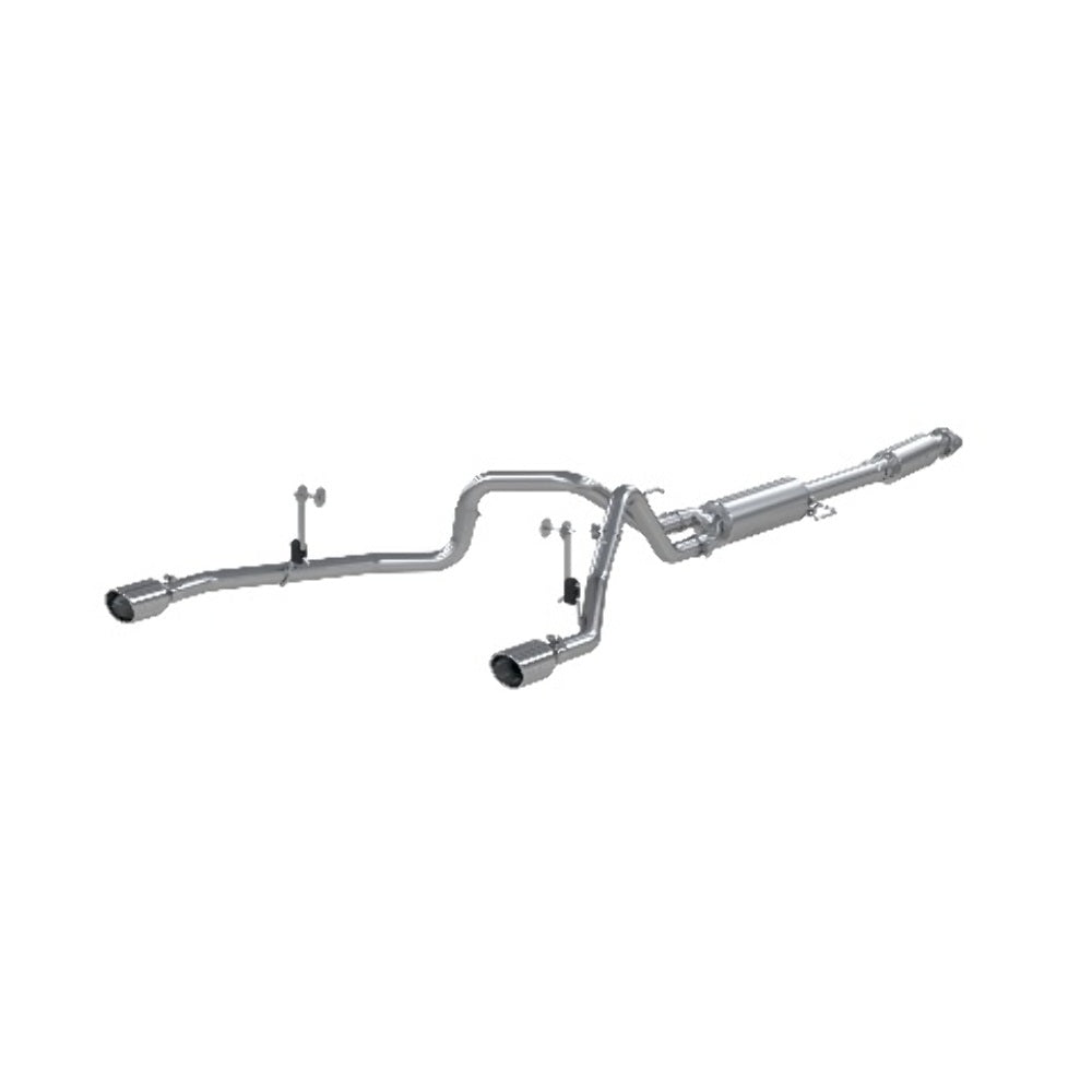 Fits 2021-2024 Ford F-150 3in. Cat Back; 2.5in. Dual Side Exit; T-409 - S5215409 - Cat Back Exhaust Car Part People