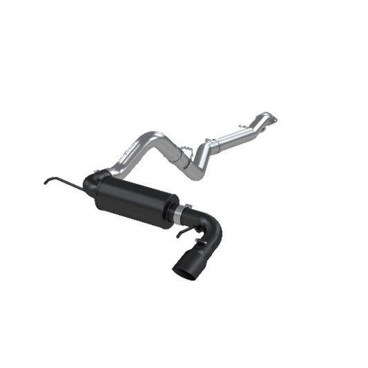 Fits 2021-2024 Ford Bronco 3" Cat-Back, Single Rear Exit, BLK - S5235BLK - Cat Back Exhaust Car Part People