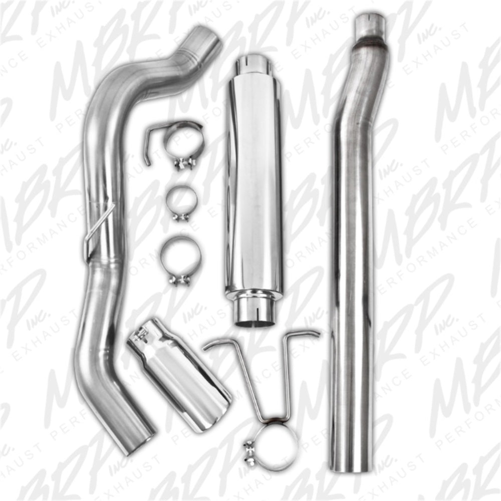 Fits 2011-16 Ford F-250 Super Duty 4" Cat Back; Single Side Exit; T409-S5246409 - Exhaust Systems Car Part People