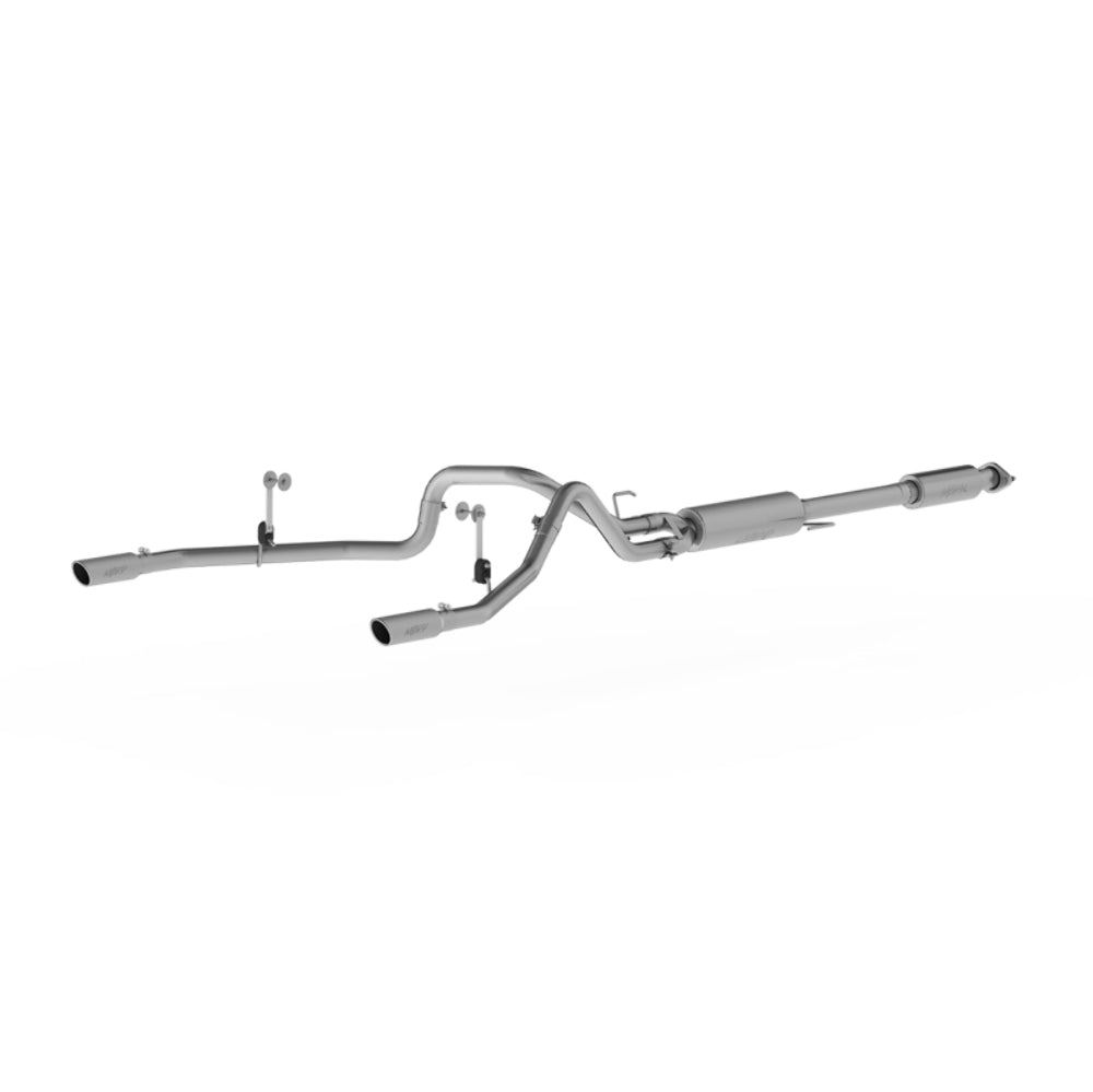 Fits 2016-2020 Ford F-150 2 1/2in. Cat Back; Dual Rear; T409 - S5258409 - Cat Back Exhaust Car Part People