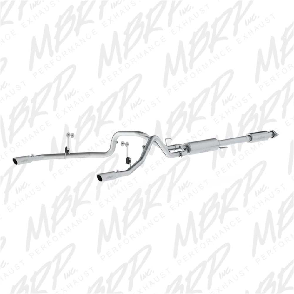 Fits 2016-2020 Ford F-150 2 1/2in. Cat Back; Dual Rear; AL - S5258AL - Cat Back Exhaust Car Part People