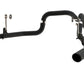 Fits 2016-2020 Ford F-150 2 1/2in. Cat Back; Dual Rear; Black - S5258BLK - Cat Back Exhaust Car Part People