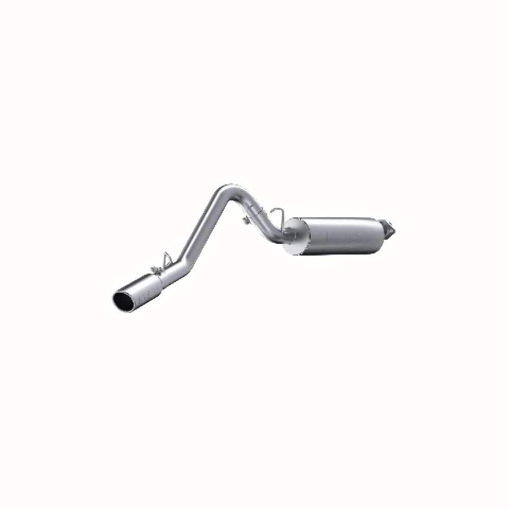 Fits 2000-2004 Jeep TJ 2 1/2in. Cat Back; Single Side; AL - S5500AL - Cat Back Exhaust Car Part People