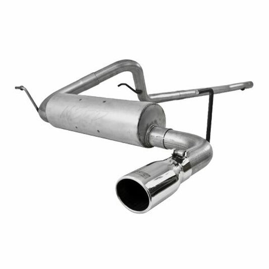 Fits 2007-2011 Jeep Wrangler 2 1/2in. Cat Back; Single Side; AL - S5502AL - Cat Back Exhaust Car Part People