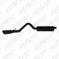 Fits 1997-1999 Jeep Wrangler 2 1/2" Cat Back; Single Side; Black Coated-S5512BLK - Cat Back Exhaust Car Part People