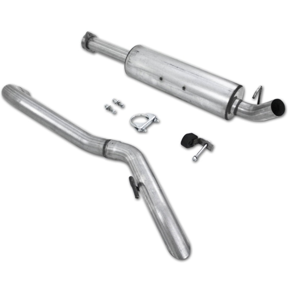 Fits 2005-2006 Jeep Wrangler 2 1/2in. Cat Back; Single; AL - S5520AL - Cat Back Exhaust Car Part People