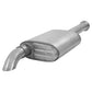 Fits 03 Jeep Wrangler 2 1/2" CatBack; Single; Off-Road; Turn Down; T409-S5522409 - Cat Back Exhaust Car Part People