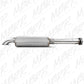 Fits 03 Jeep Wrangler 2 1/2" CatBack; Single; Off-Road; Turn Down; T409-S5522409 - Cat Back Exhaust Car Part People