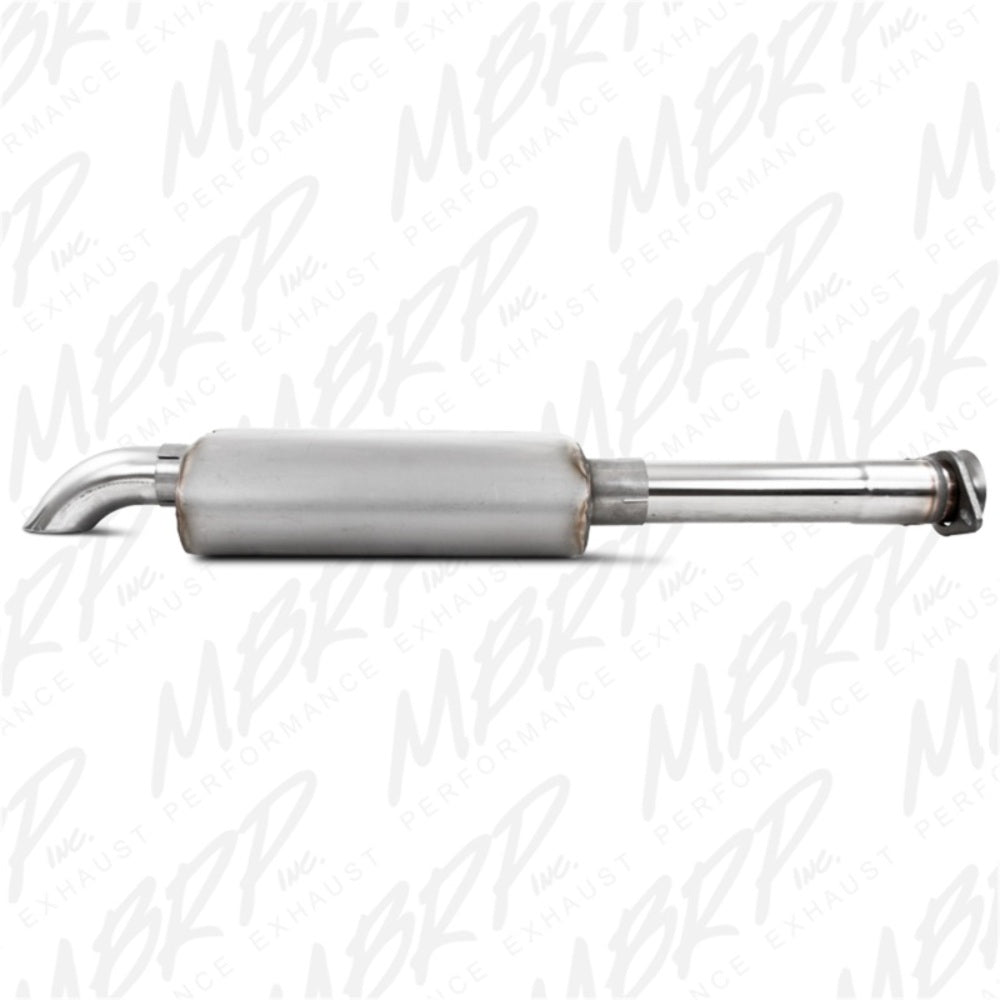 Fits 03 Jeep Wrangler 2 1/2" CatBack; Single; Off-Road; Turn Down; T409-S5522409 - Cat Back Exhaust Car Part People