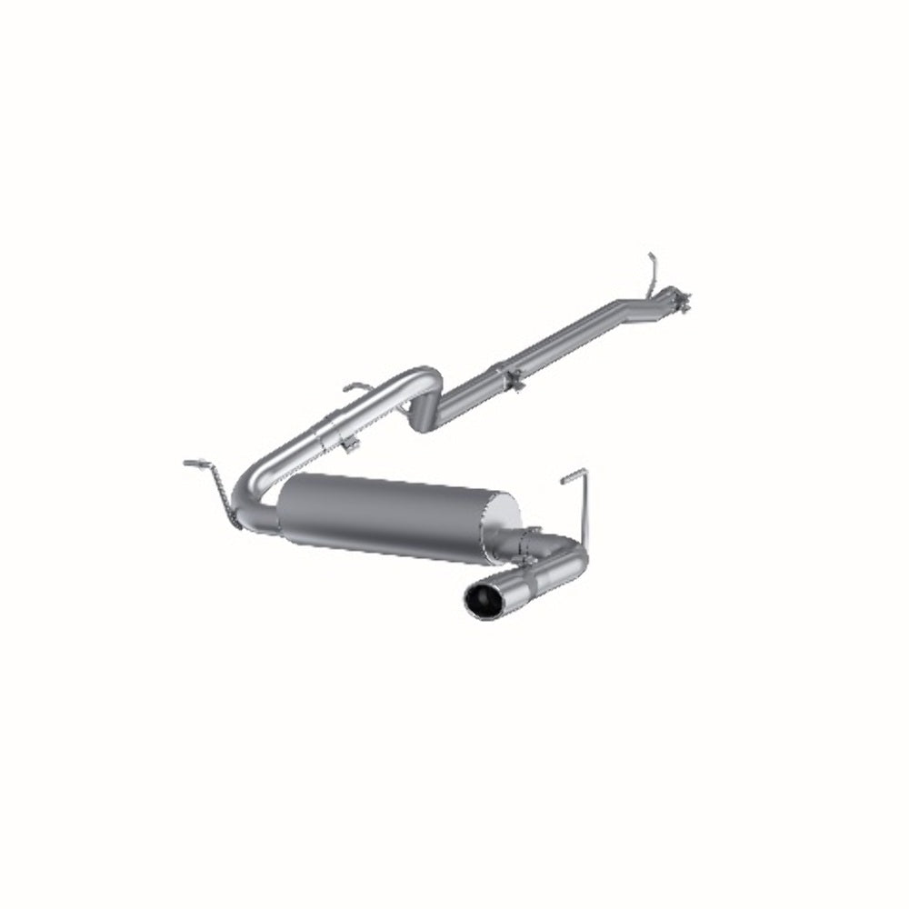 Fits 2013-2017 Jeep Wrangler 2 1/2in. Cat Back; Single Rear Exit; AL - S5526AL - Cat Back Exhaust Car Part People