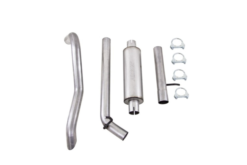 Fits 18 Jeep Wrangler JK 2 1/2" Cat Back Tail Pipe Muffler before Axle-S5530AL - Cat Back Exhaust Car Part People