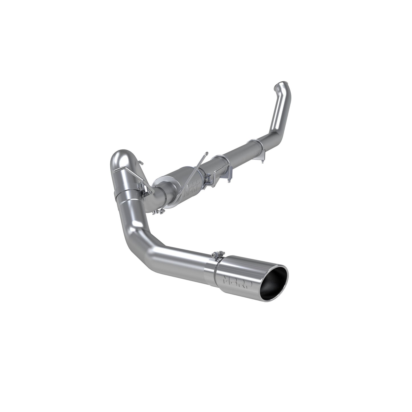 Fits 2003-04 Dodge Ram 3500 4" Exhaust System; Single Side (4WD only)-S6104409