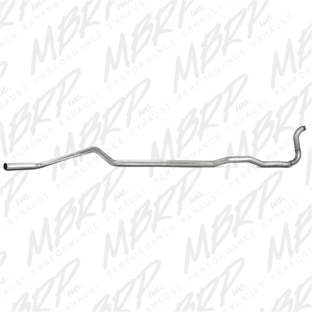 Fits 1989-93 Dodge W250 4" Exhaust System Single Side (4WD) no Muffler-S6150PLM