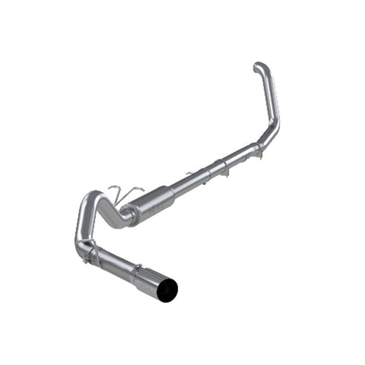 Fits 99-03 Ford F-250 Super Duty 4" Exhaust System; Single Side Exit-S6200304