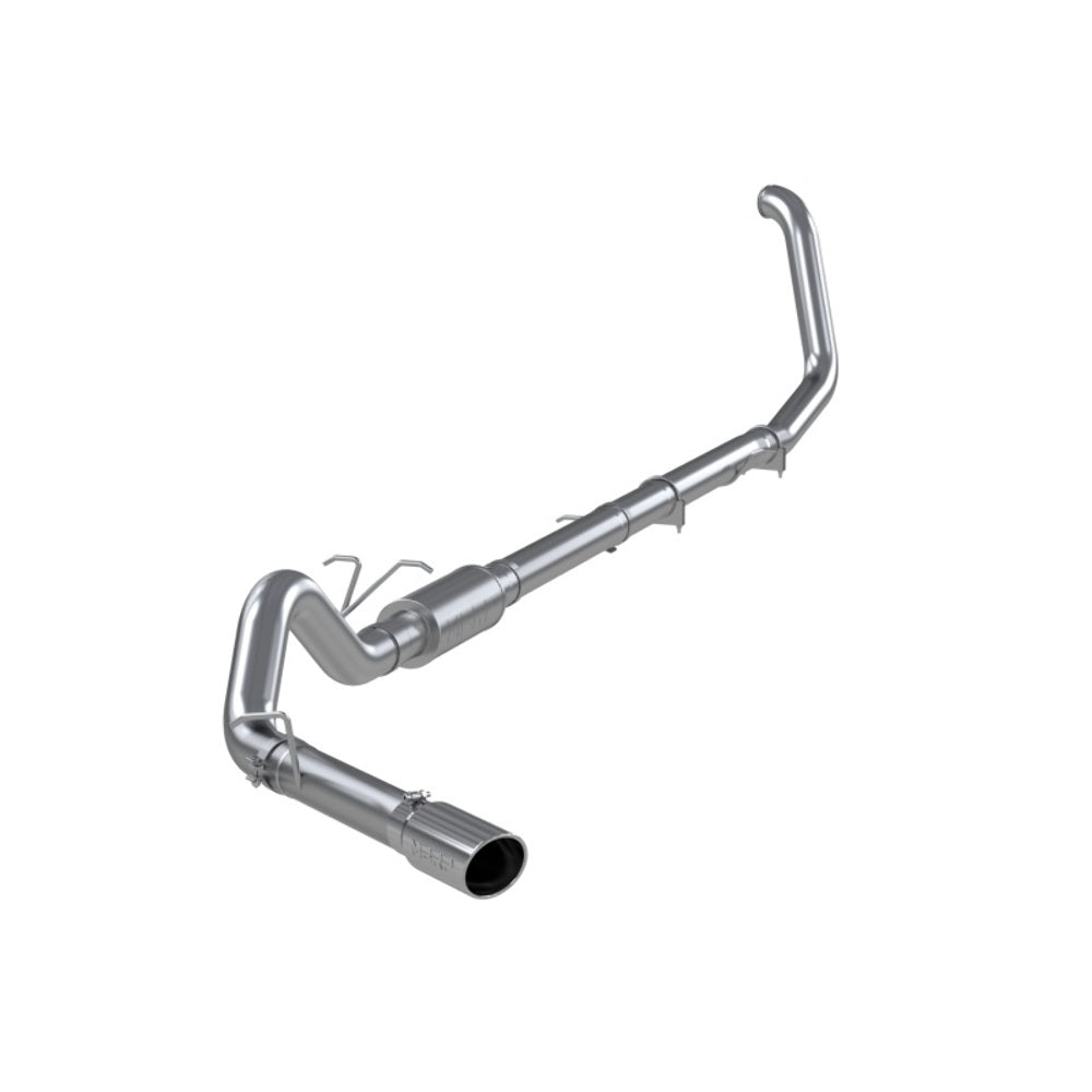 Fits 1999-2003 Ford F-250 Super Duty 4" Exhaust System; Single Side; AL-S6200AL - Turbo Back Exhaust Car Part People