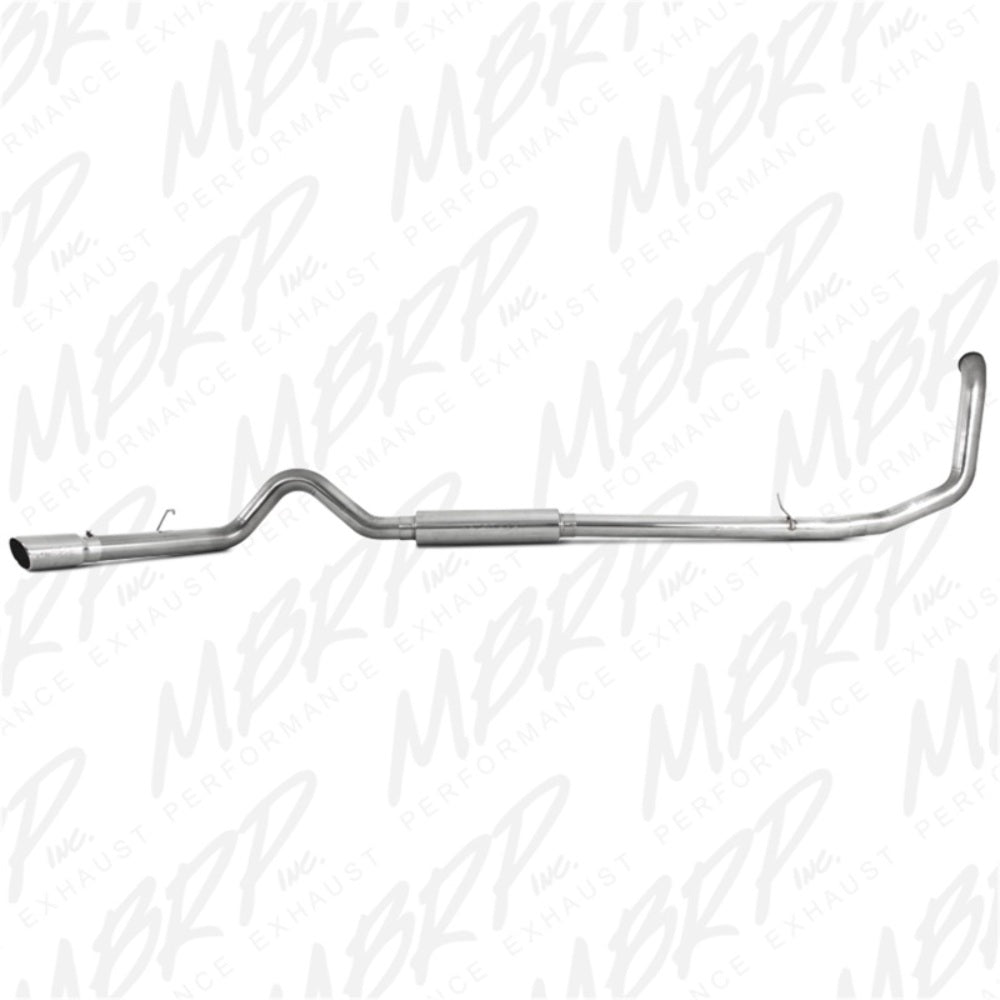 Fits 99-03 Ford F-350 Super Duty 4" Exhaust System; Single Side Exit-S6200409