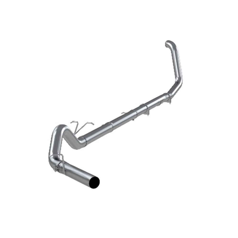 Fits 99-03 Ford F-250 SD 4" Exhaust System; Single Side-no muffler-S6200PLM