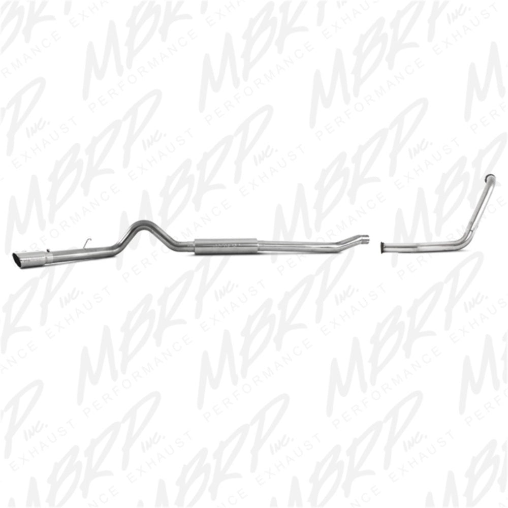 Fits 03-07 F-350 Super Duty 4" Exhaust System Single Side (Stock Cat)-S6206409