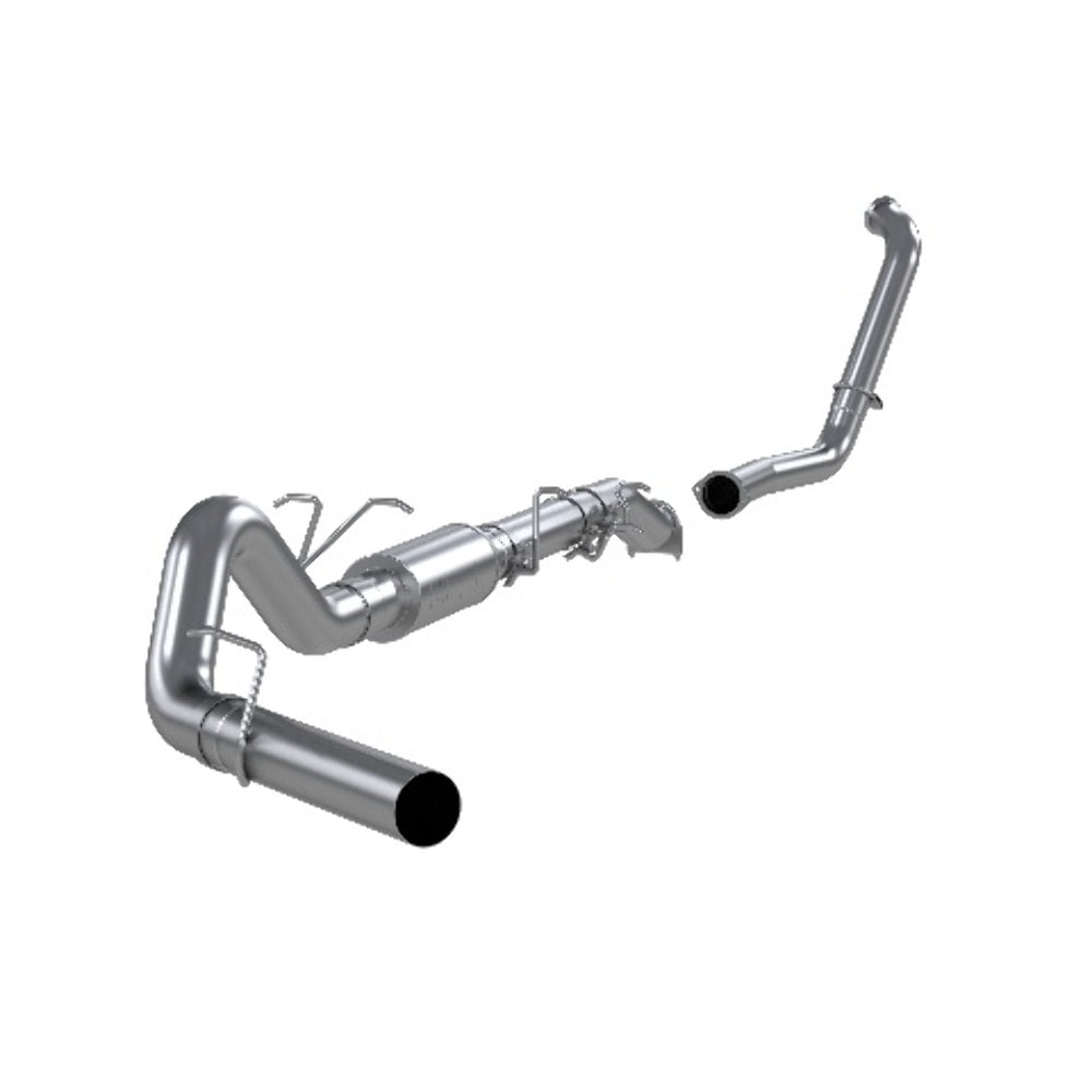 Fits 2003-07 Ford F-250 Super Duty 4" Exhaust System; Single Side-S6206P